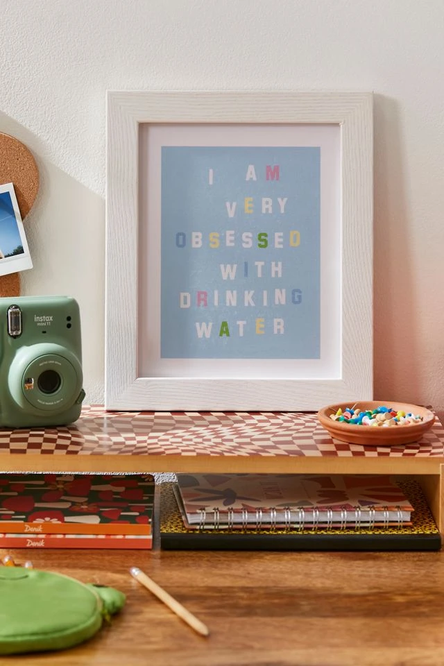 Buy π₯ Katie Kimmel Drinking Water Art Print White Wood Frame β