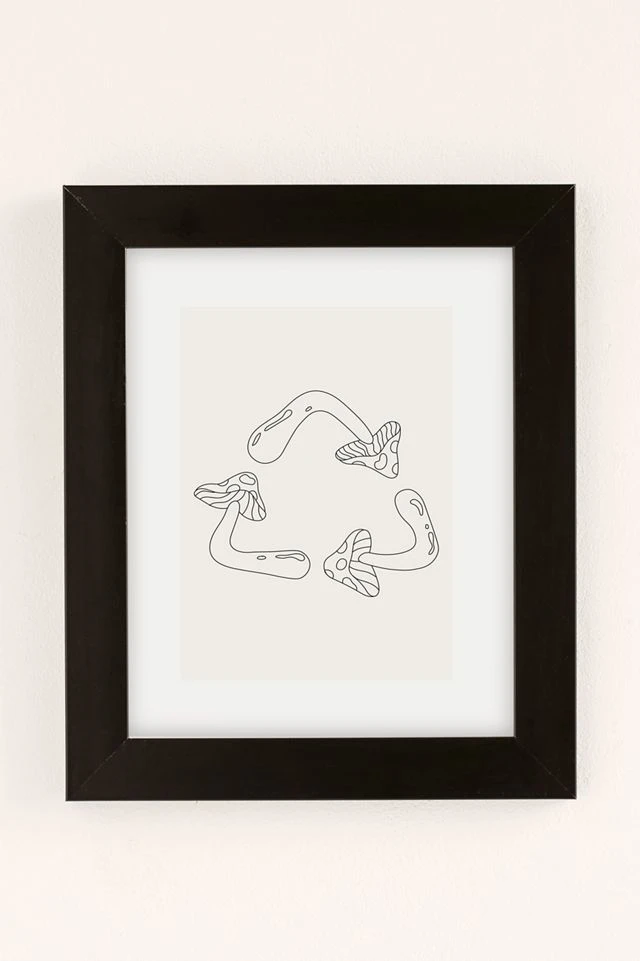 Buy π UO Home Shroom Recycle Art Print Black Matte Frame β - Image 2