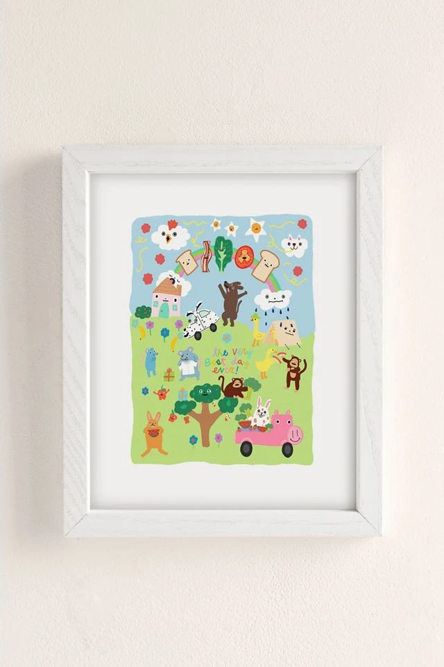 Deals π Katie Kimmel Very Best Time Ever Art Print White Wood Frame β - Image 2