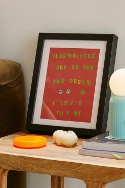 Top 10 π₯ Katie Kimmel Electrolytes Art Print Black Matte Frame π