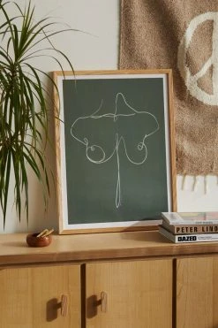 Outlet 🧨 Perryn Ryan Dcolletage Spruce Art Print Natural Wood Frame 🎁