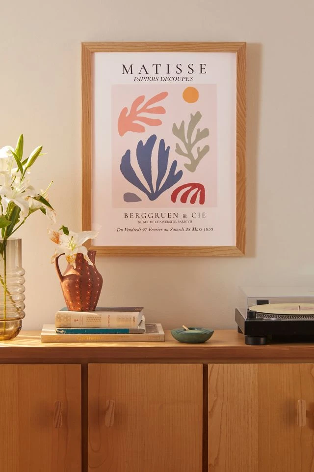 Best deal β¨ Juli-Julia Matisse Abstract Color Leaf Poster Art Print Natural Wood Frame π€©