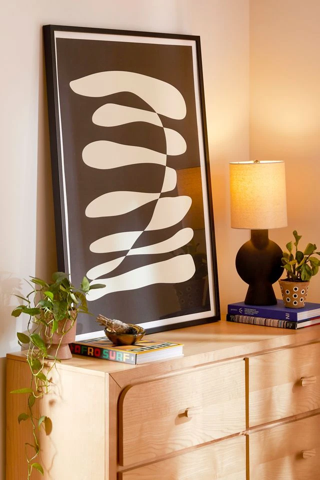 Buy ๐ June Journal Abstract Composition In Black Art Print Black Matte Frame ๐