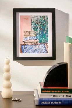 Top 10 𧨠Lara Lee Meintjes Napping Ginger Cat In Pink Jungle Garden Room Art Print Black Matte Frame π