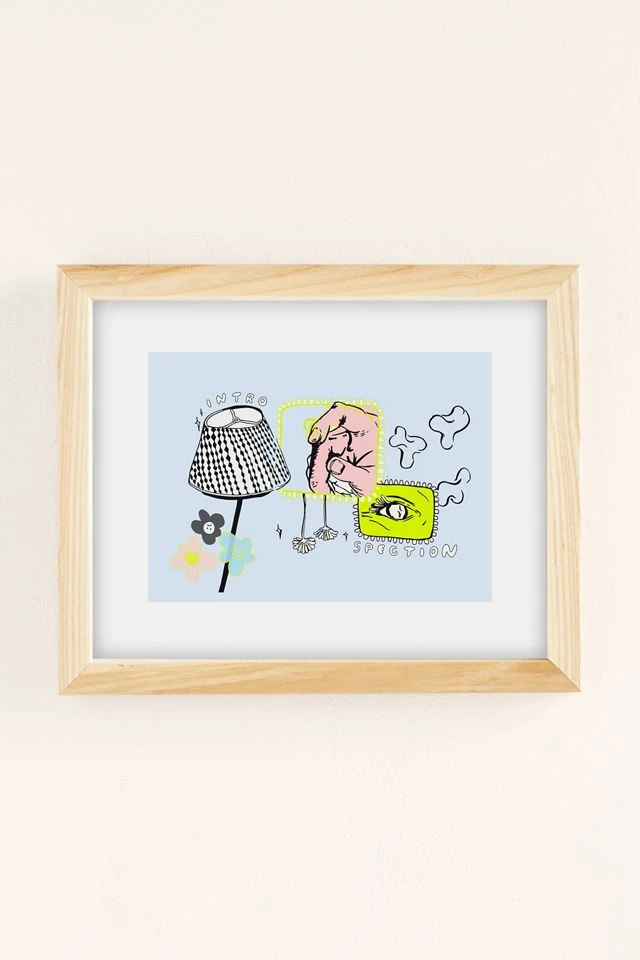 Outlet π Feemaleartist Introspection Art Print Natural Wood Frame π€© - Image 2