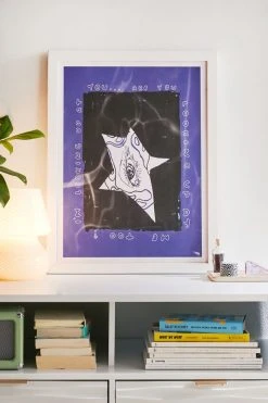 Promo π Feemaleartist Eye Art Print White Wood Frame π