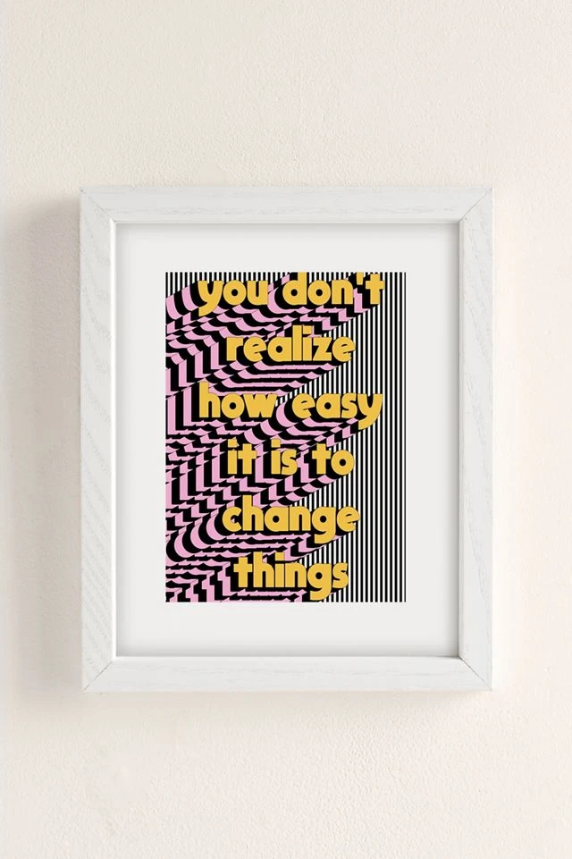 New π― Tyler Spangler You Don't Realize How Easy It Is Art Print White Wood Frame π - Image 2