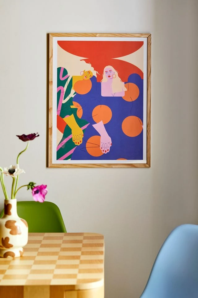 Buy π Isabela Humphrey '70s π§ Girls Art Print Natural Wood Frame π₯°