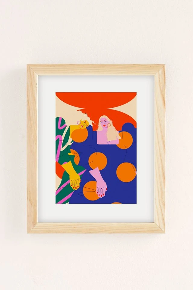 Buy π Isabela Humphrey '70s π§ Girls Art Print Natural Wood Frame π₯° - Image 2