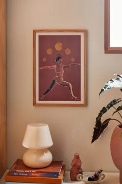 Best reviews of 🤩 Perryn Ryan Warrior Too From The Life In Motion Series Art Print Natural Wood Frame 🔔