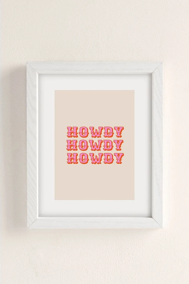 Coupon βοΈ Morgan Elise Sevart Howdy Howdy Art Print White Wood Frame π - Image 2