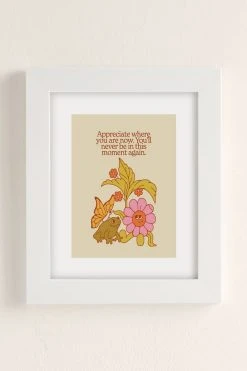 Brand new 𧨠Kira Cyan The Moment Art Print Modern White π