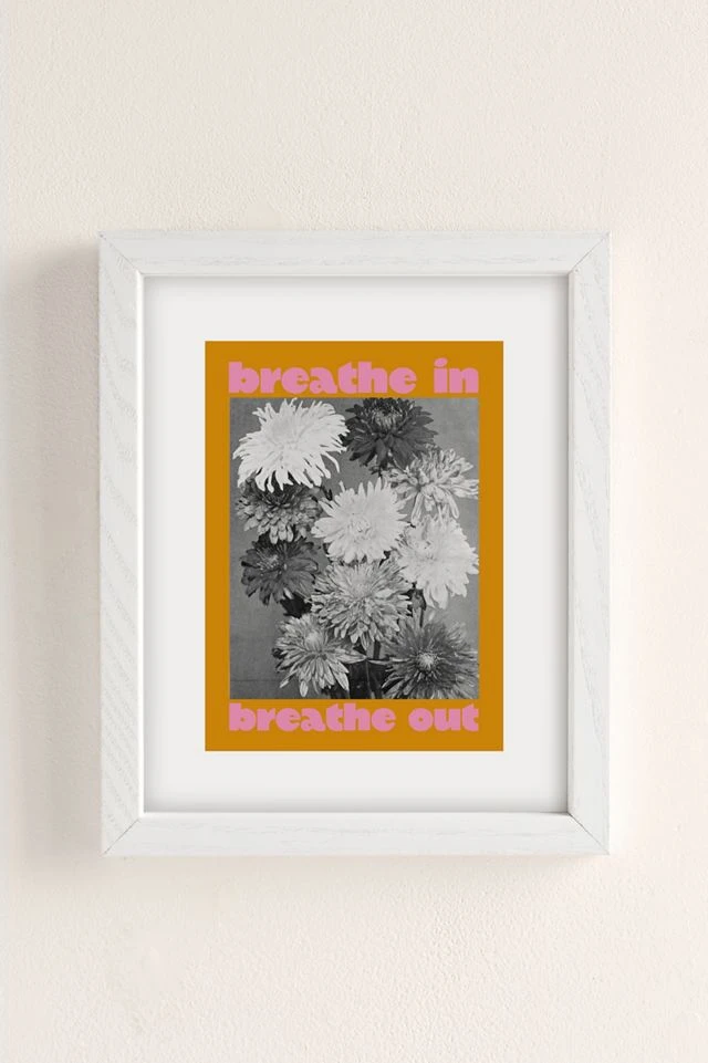 Cheap π Tyler Spangler Breathe In Breathe Out Art Print White Wood Frame β - Image 2