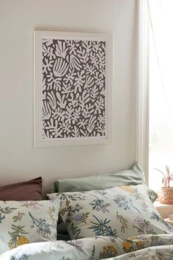 Best Pirce 👍 Avenie Matisse Inspired Shapes Black I Art Print White Wood Frame 😀