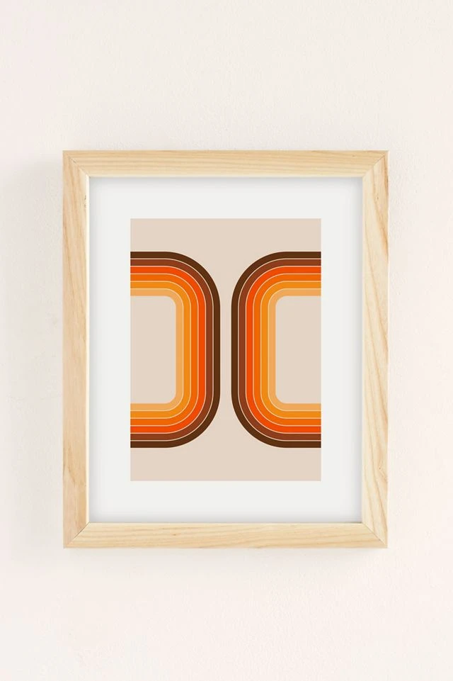 Buy π Circa 78 Designs Tan Tunnel Art Print Natural Wood Frame π - Image 2