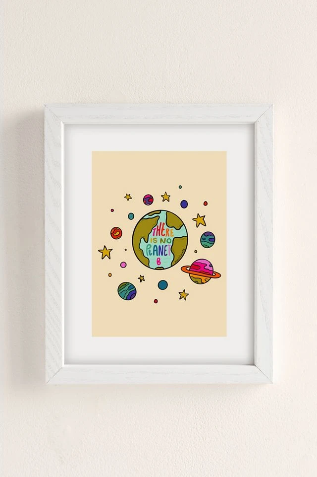 Coupon β Doodle By Meg Planet B Art Print White Wood Frame π - Image 2