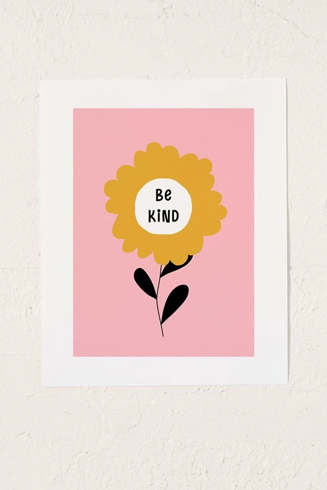 Wholesale β€οΈ Gale Switzer Be Kind Bloom Art Print No Frame π