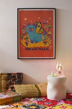Best Sale 💯 Pinkgabbercat You Are Magic Art Print Black Matte Frame 😀