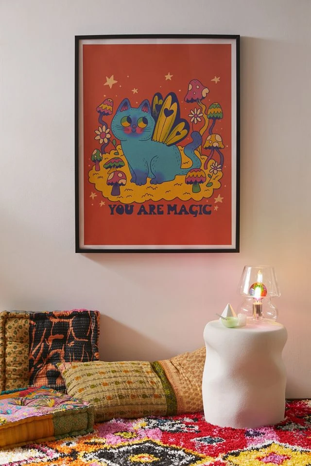 Best Sale π― Pinkgabbercat You Are Magic Art Print Black Matte Frame π