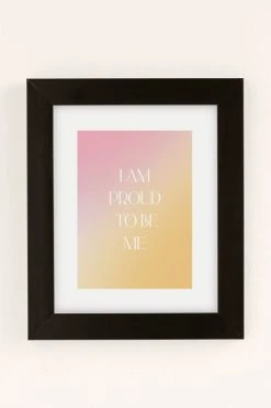 Best reviews of β Bohomadic.Studio I Am Proud To Be Me Art Print Black Matte Frame π₯°