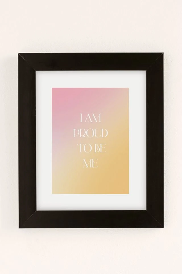 Best reviews of β Bohomadic.Studio I Am Proud To Be Me Art Print Black Matte Frame π₯°