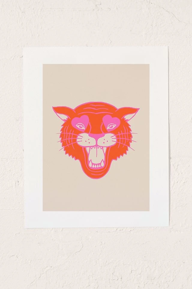 Deals π Jaclyn Caris Neon Tiger Art Print No Frame β¨