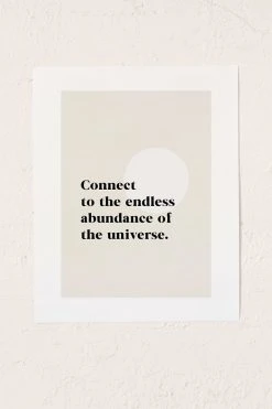 New 🛒 Bohomadic.Studio Connect To The Universe Inspirational Quote Art Print No Frame 💯