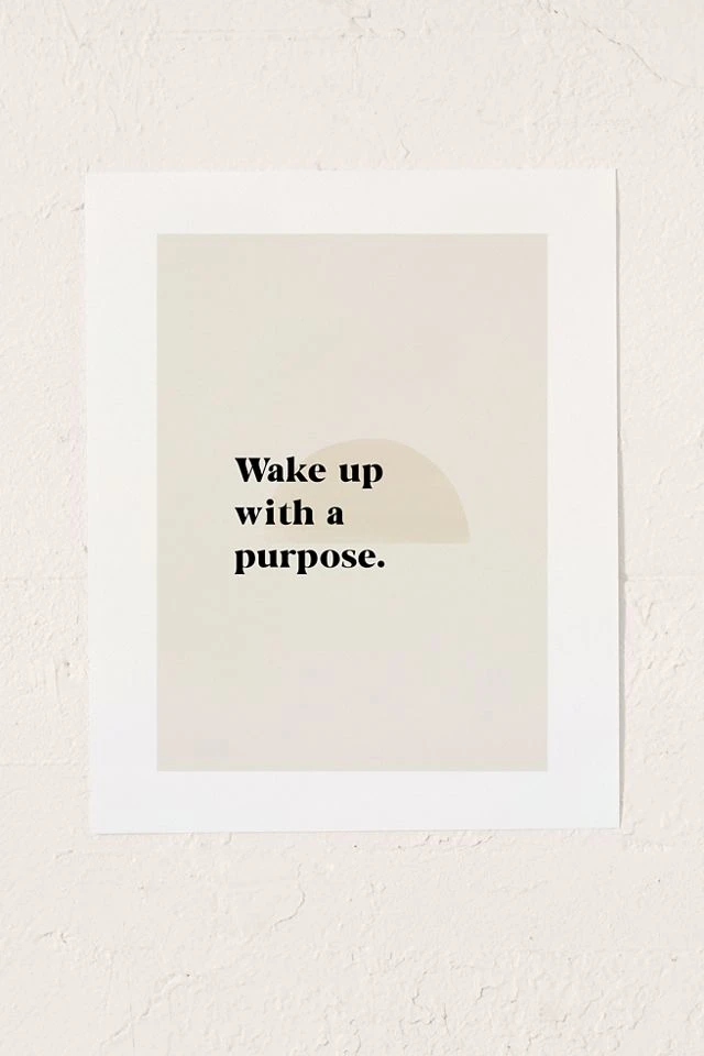 Flash Sale 𧨠Bohomadic.Studio Wake Up With A Purpose Motivational Quote Art Print No Frame βοΈ