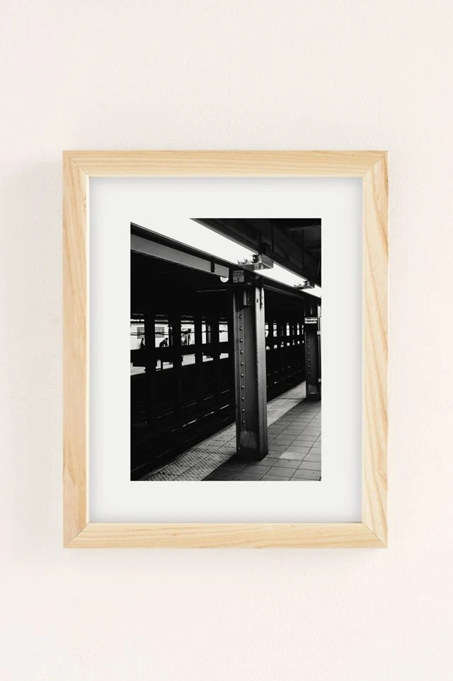 Budget π Bethany Young Photography Brooklyn Subway Art Print Natural Wood Frame β - Image 2
