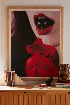 Deals π Hallie Kern ChChCherry Art Print Natural Wood Frame β