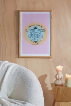 Promo π₯ Exquisite Paradox Live For Each Other Art Print Natural Wood Frame π