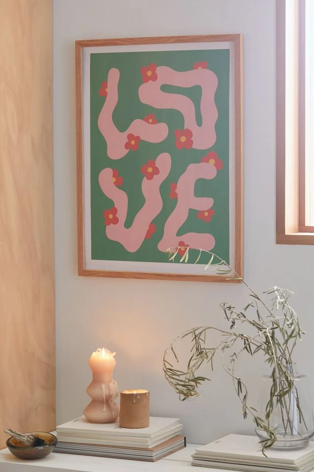 Best Sale π₯° HighFunctioning Love III Art Print Natural Wood Frame β€οΈ