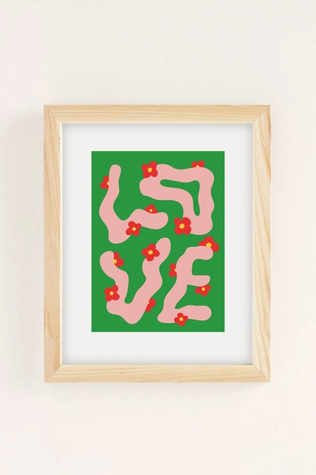 Best Sale π₯° HighFunctioning Love III Art Print Natural Wood Frame β€οΈ - Image 2