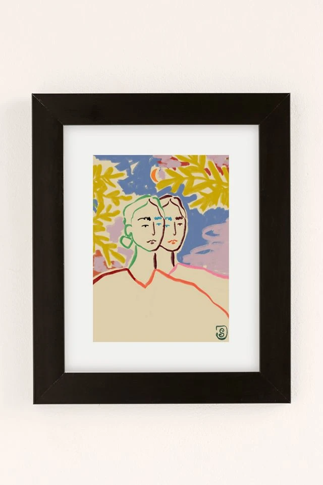 Brand new π Sandrapoliakov Gemini Art Print Black Matte Frame βοΈ - Image 2