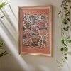 Hot Sale ✔️ Doodle By Meg Mushrooms Of Texas Art Print Natural Wood Frame ⭐