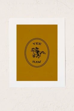 Best reviews of 🔔 Emma Boys Yee Haw In Gold Art Print No Frame 🥰