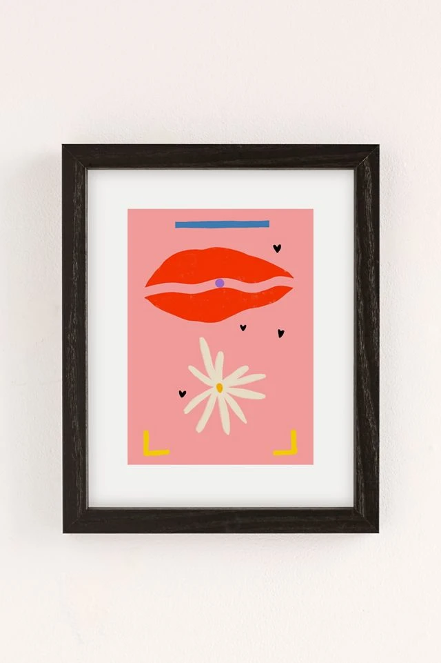 Cheapest π Sandrapoliakov Pearl And Daisy Art Print Black Wood Frame π - Image 2