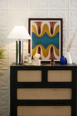 Budget 😀 Kayla Lane The Groove Art Print Walnut Wood Frame 🎁