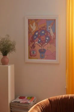 Flash Sale 😍 Kate Dehler Illusions Art Print Modern White 🥰