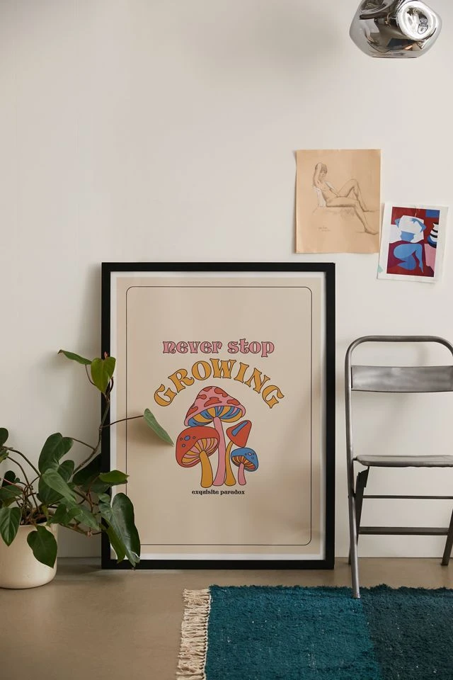 Best Sale π Exquisite Paradox Never Stop Growing Art Print Modern Black π